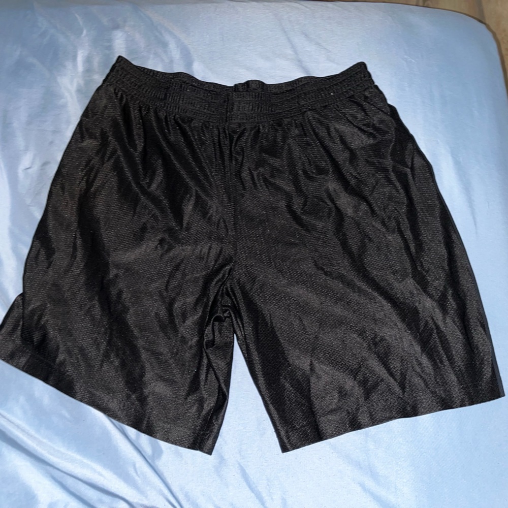 Plain black shorts